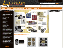 Tablet Screenshot of lazrartstore.com